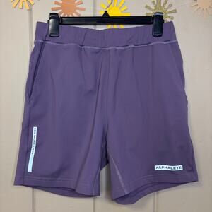 Alphalete purple athletic shorts 6” inseam